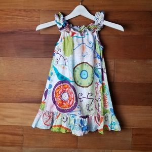 Le' Za Me floral cotton summer dress size 4